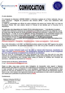 Arnaque mail convocation gendarmerie